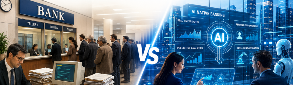 Traditional Banking vs AI Native Banking: Key Differences, Benefits & Future of Banking (2026)